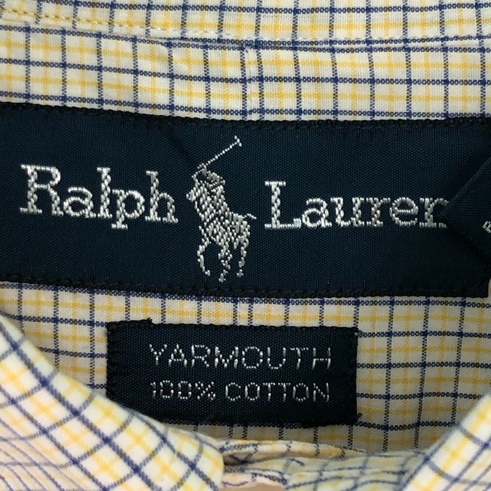 Ralph Lauren Men's Dress Casual Shirt Classic Fit Yarmouth Cotton Size 16 34-35 - Picture 4 of 16